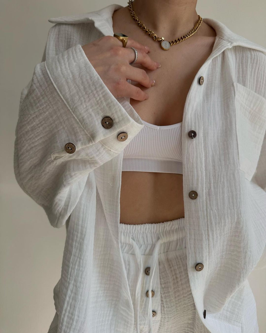 Elegantes zweiteiliges Ensemble im Oversize-Schnitt – Produktansicht 6