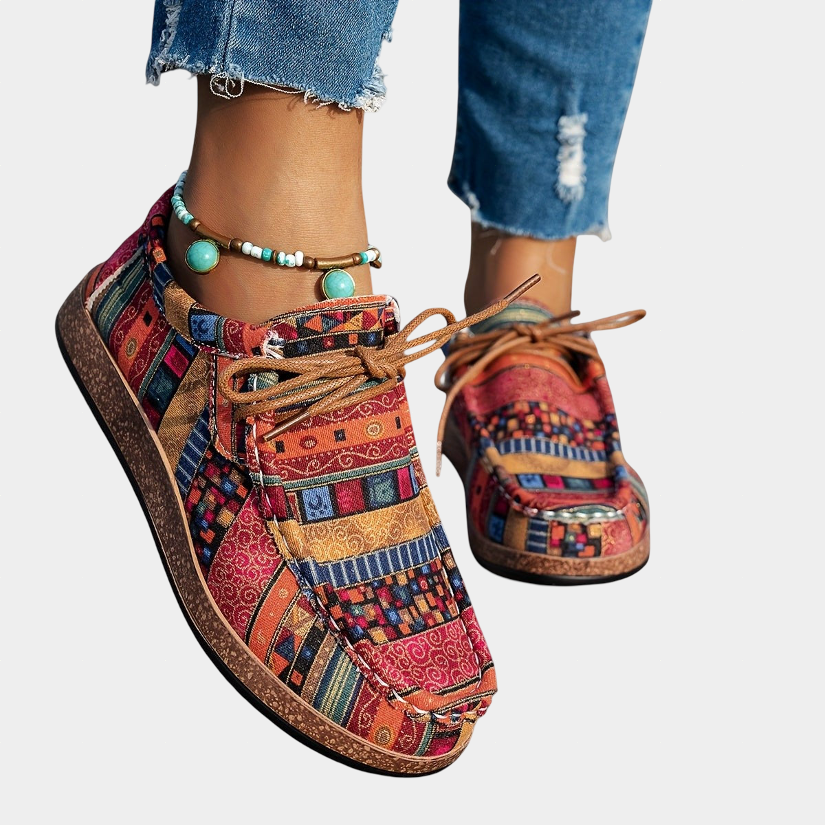 Leichte und bequeme Schuhe in Wickeloptik – Produktansicht 2