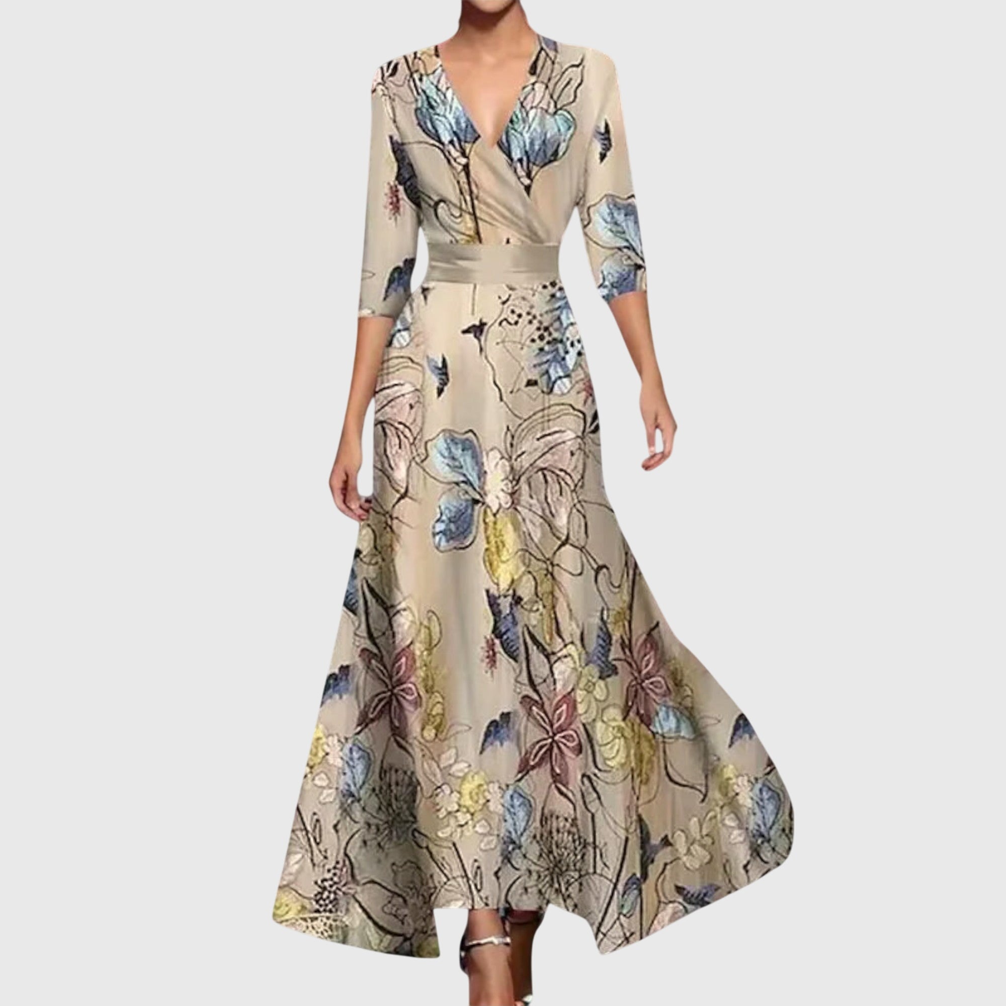 Elegantes Kleid für besondere Anlässe in Wickeloptik – Produktansicht 3