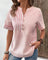 Gestreifte Bluse mit weitem Schnitt und Knopfleiste – Produktansicht 2