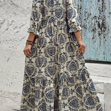 Bequemes Boho-Mosaik-Kleid – Produktansicht 6