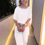 Elegantes Set aus Oberteil und Hose mit funkelnden Details – Produktansicht 7