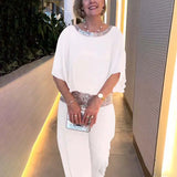 Elegantes Set aus Oberteil und Hose mit funkelnden Details – Produktansicht 7