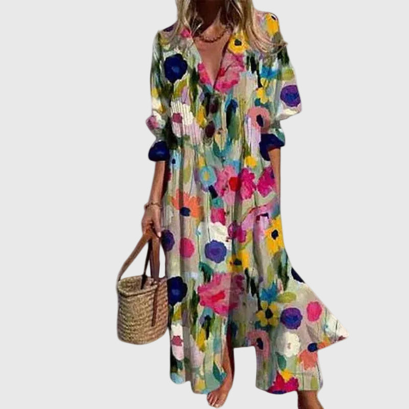 Bequemes Maxikleid im Boho-Stil – Produktansicht 2