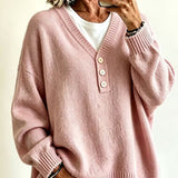 Lässiger unifarbener Pullover für jeden Tag – Produktansicht 5