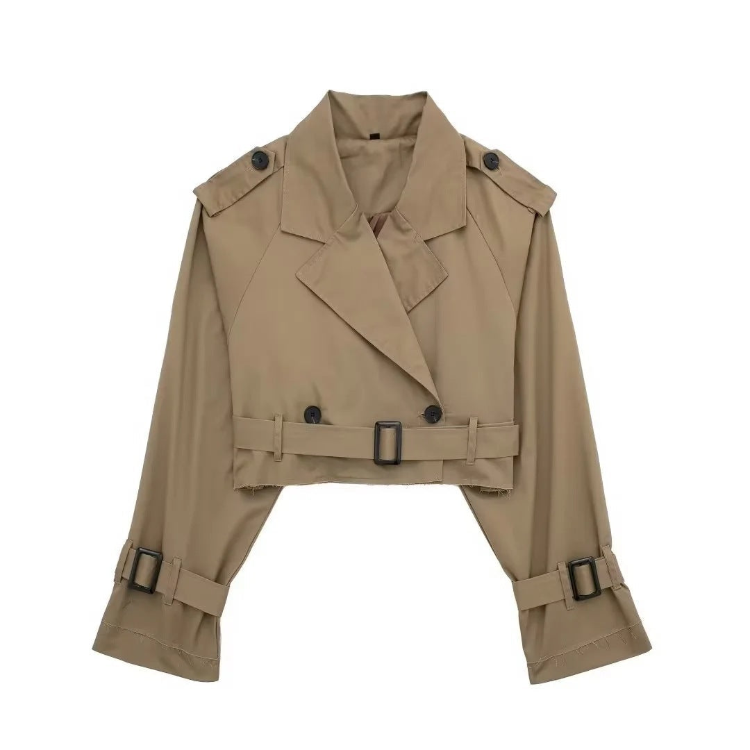 Kurzer Trenchcoat für Damen – Produktansicht 5