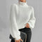 Trendiger gestrickter Rollkragenpullover – Produktansicht 2