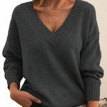Moderner Herbstpullover aus bequemem Strick – Produktansicht 3