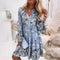Bequemes Boho-Kleid mit buntem Druck – Produktansicht 5