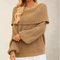 Schulterfreier Strickpullover – Produktansicht 2
