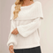 Schulterfreier Strickpullover – Produktansicht 3