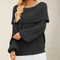 Schulterfreier Strickpullover – Produktansicht 4