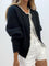 Cardigan mit Perlenverzierung aus Baumwollmischung – Produktansicht 3