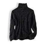 Pullover mit Stehkragen und Zopfstrickmuster – Produktansicht 7