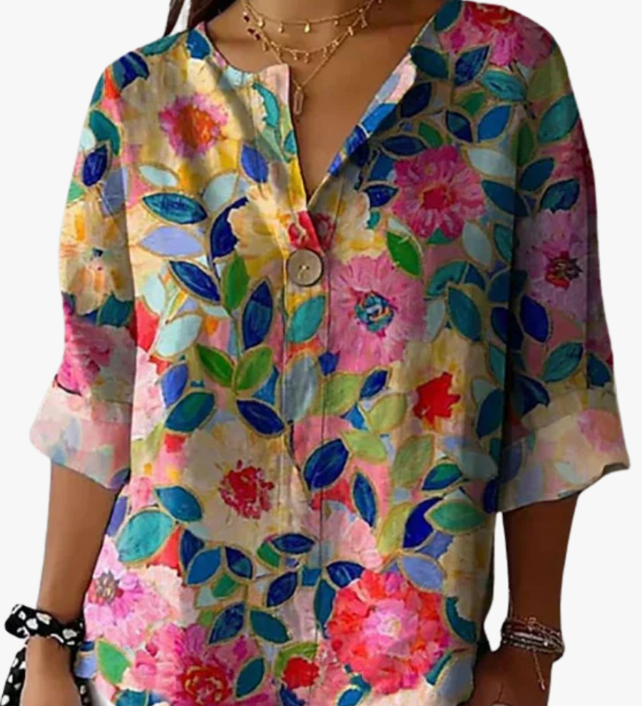 Bluse mit floralem Muster – Produktansicht 1
