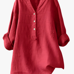 Lockere Bluse aus Leinenmix für warme Tage – Produktansicht 1