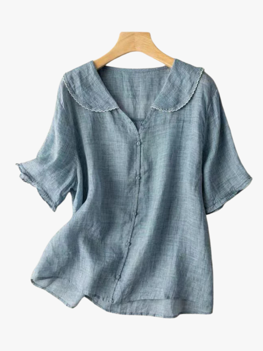 Lockere Bluse aus Leinen – Produktansicht 1