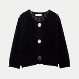 Eleganter geknöpfter Cardigan aus weichem Strick – Produktansicht 8