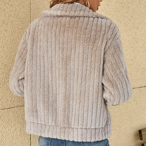 Damen-Plüschjacke – Produktansicht 5
