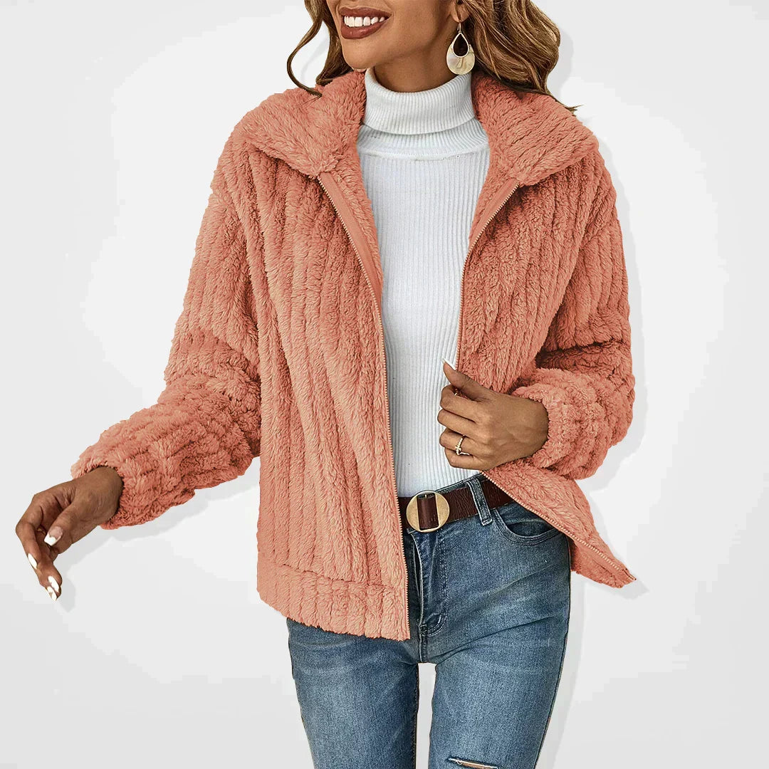 Damen-Plüschjacke – Produktansicht 4