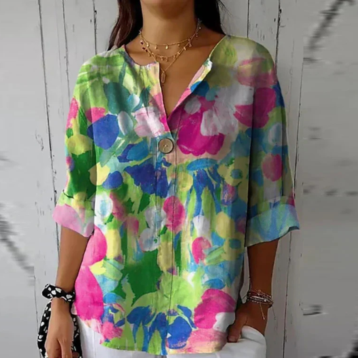 Bluse mit floralem Muster – Produktansicht 4
