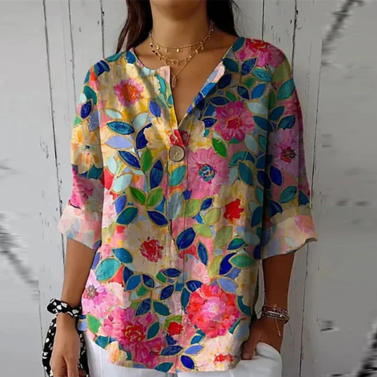 Bluse mit floralem Muster – Produktansicht 3