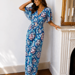 Bedruckter Jumpsuit mit Reverskragen – Produktansicht 2