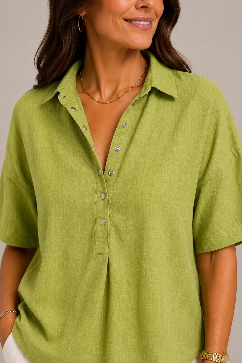 Stilvolle Bluse mit V-Ausschnitt – Produktansicht 4