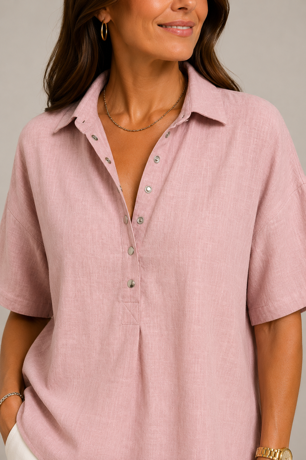 Stilvolle Bluse mit V-Ausschnitt – Produktansicht 5