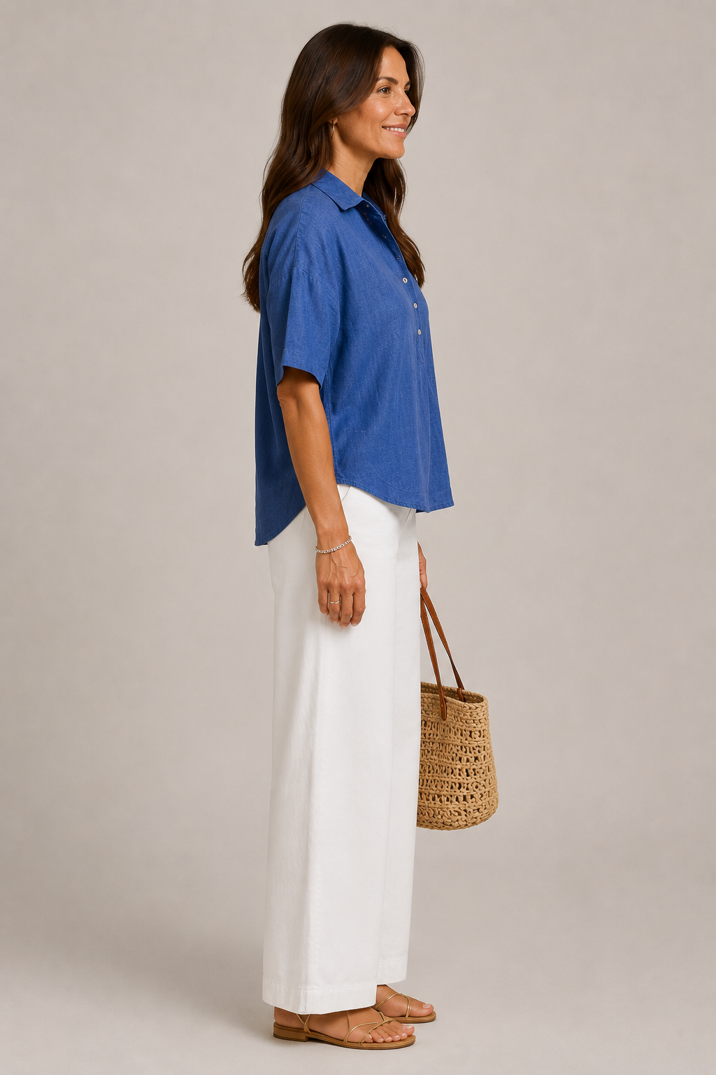 Stilvolle Bluse mit V-Ausschnitt – Produktansicht 14