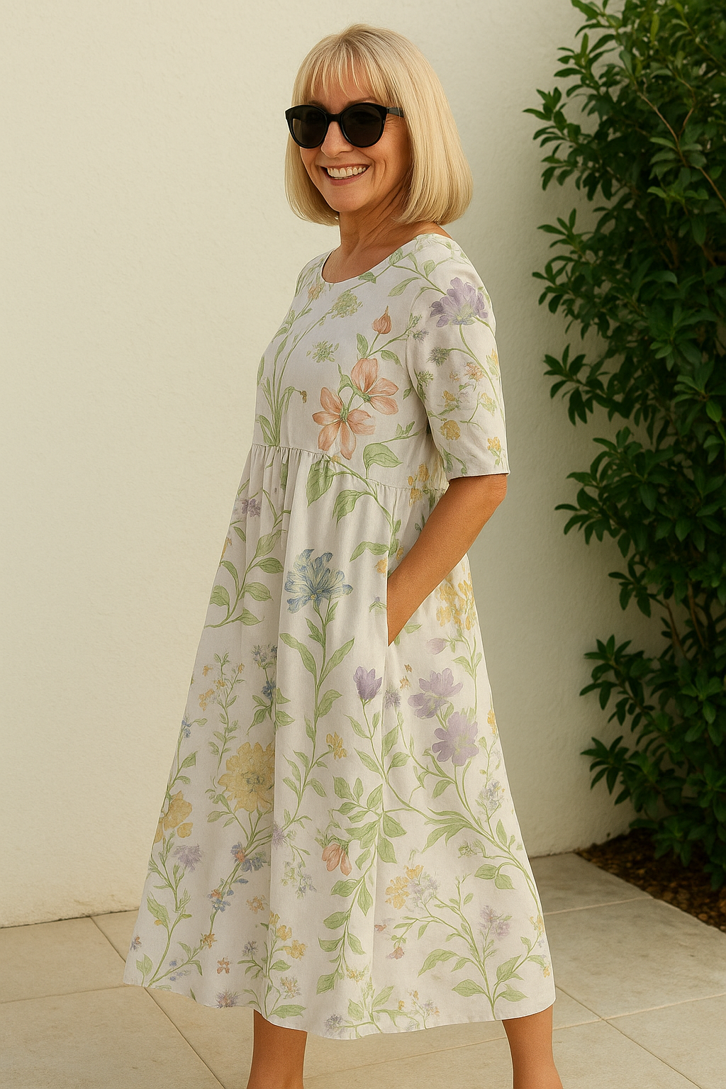 Bequemes Midikleid mit entspannter Passform – Produktansicht 5