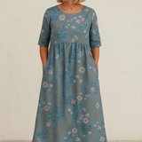 Bequemes Midikleid mit entspannter Passform – Produktansicht 6