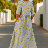 Bequemes Midikleid mit entspannter Passform – Produktansicht 8