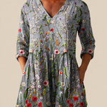 Lange Bluse mit ausdrucksstarkem Musterdruck – Produktansicht 1