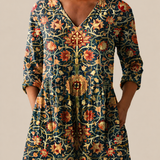 Lange Bluse mit auffälligem Muster – Produktansicht 1