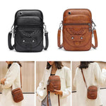 Strukturierte Handtasche aus Leder – Produktansicht 6