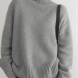 Oversize-Rollkragenpullover mit Kaschmiranteil – Produktansicht 9