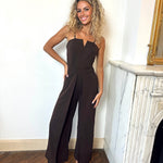 Ava | Eleganter Jumpsuit mit schmalen Trägern und weitem Bein