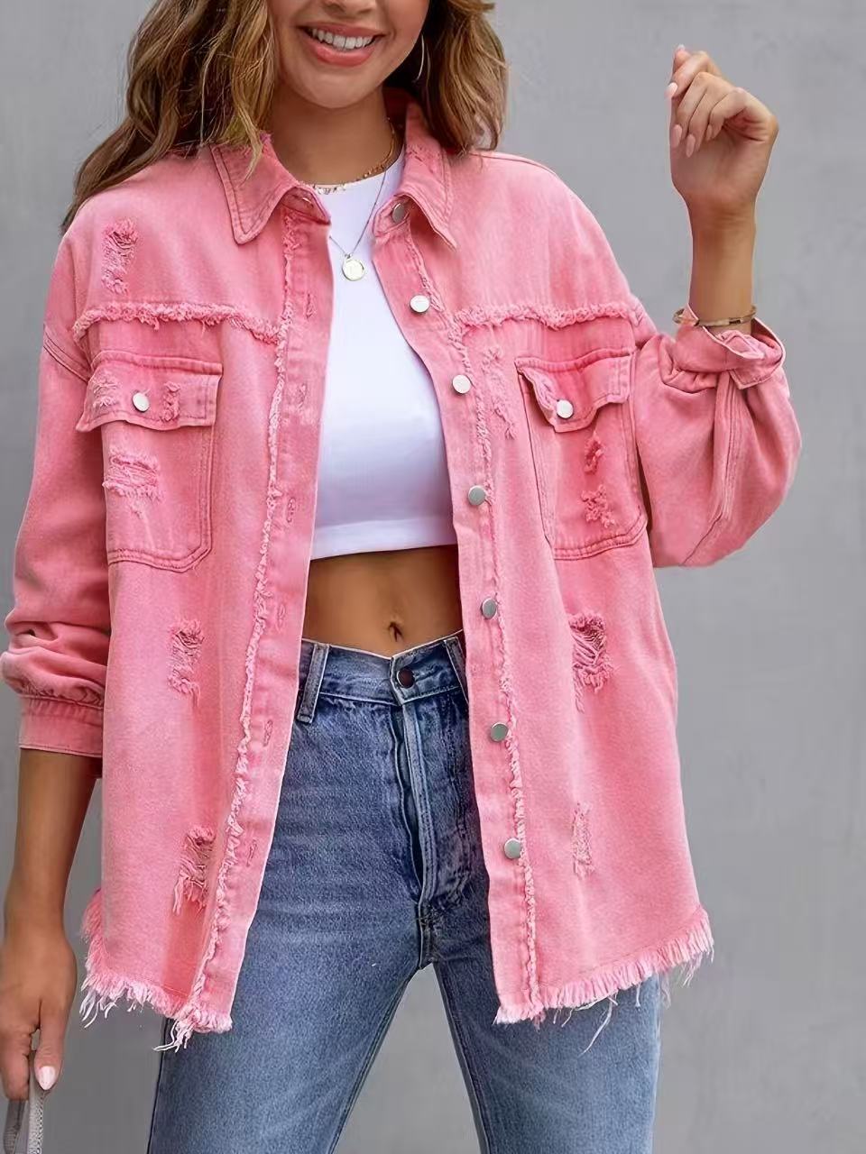 Oversize-Jeansjacke – Produktansicht 5