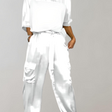Bequemes zweiteiliges Loungewear-Set mit praktischen Taschen – Produktansicht 9