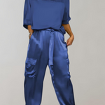 Bequemes zweiteiliges Loungewear-Set mit praktischen Taschen – Produktansicht 12