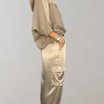 Bequemes zweiteiliges Loungewear-Set mit praktischen Taschen – Produktansicht 4