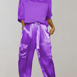 Bequemes zweiteiliges Loungewear-Set mit praktischen Taschen – Produktansicht 6