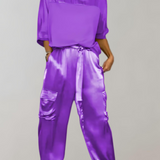 Bequemes zweiteiliges Loungewear-Set mit praktischen Taschen – Produktansicht 6