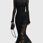 Elegantes Maxikleid mit Spitzenrock – Produktansicht 1
