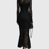 Elegantes Maxikleid mit Spitzenrock – Produktansicht 2