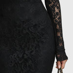 Elegantes Maxikleid mit Spitzenrock – Produktansicht 4