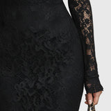 Elegantes Maxikleid mit Spitzenrock – Produktansicht 4