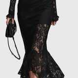 Elegantes Maxikleid mit Spitzenrock – Produktansicht 5
