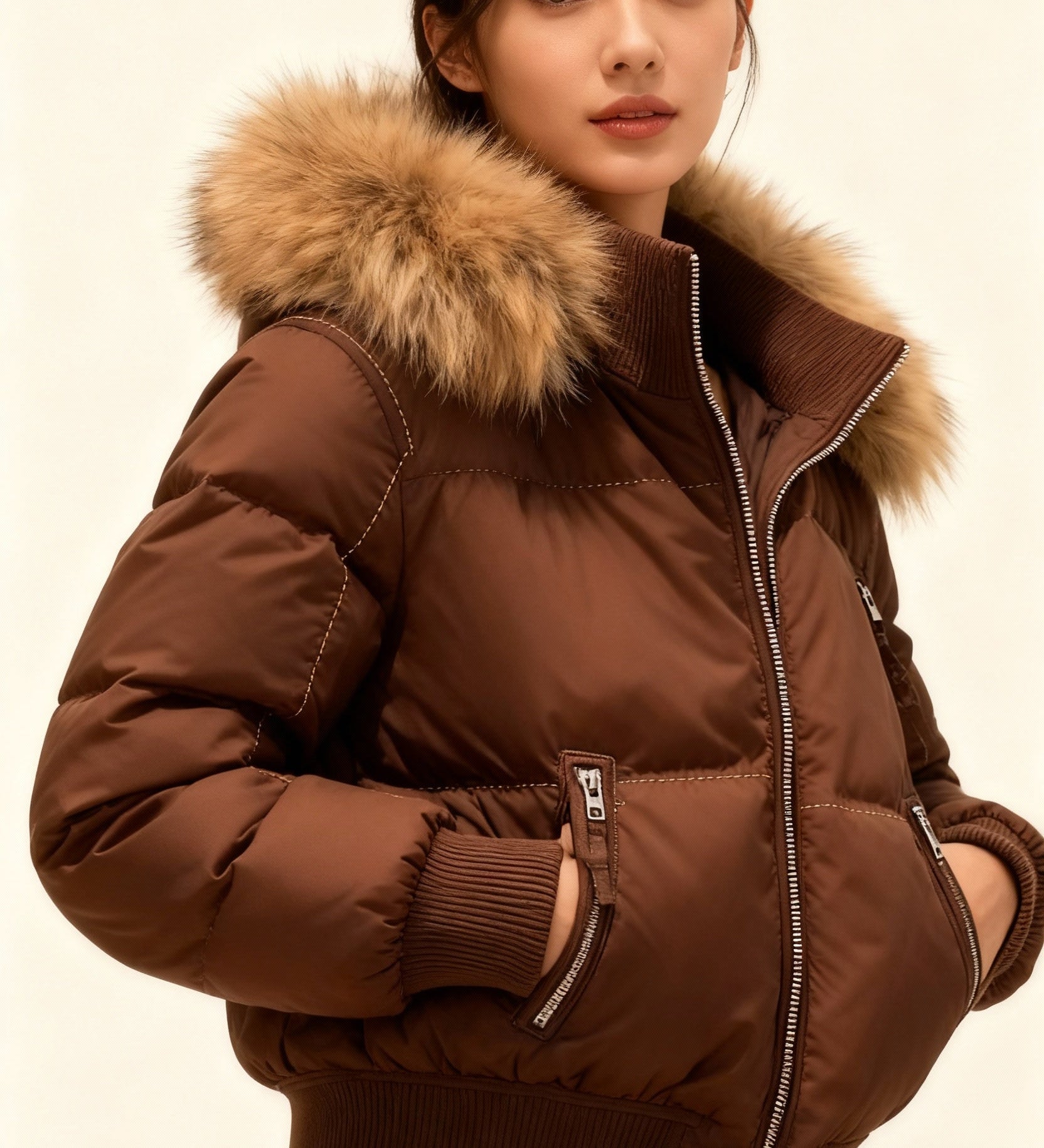 leichte, isolierte Steppjacke – Produktansicht 1